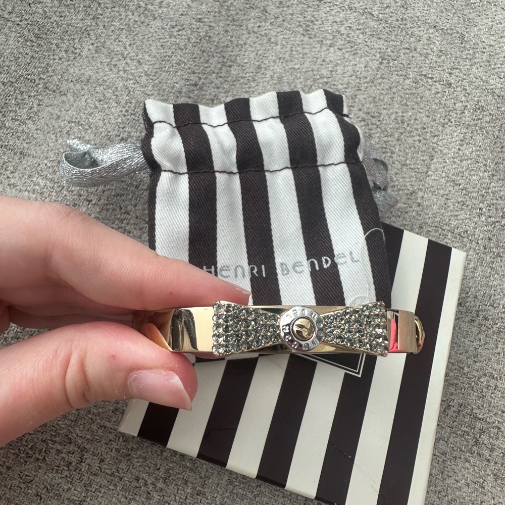 Henri Bendel Gold Bow Bracelet